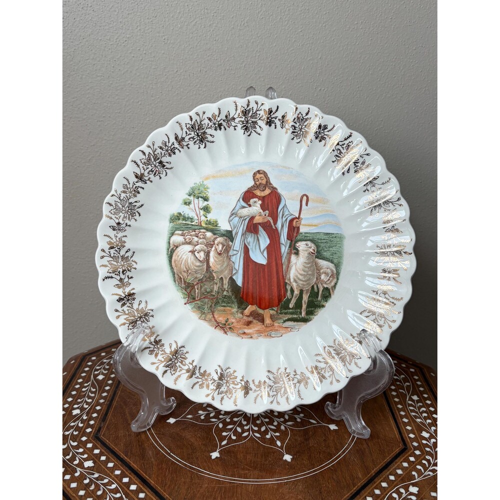 Vintage Sanders Mfg Co Collector’s Plate ‘Good Shepherd’ First Edition